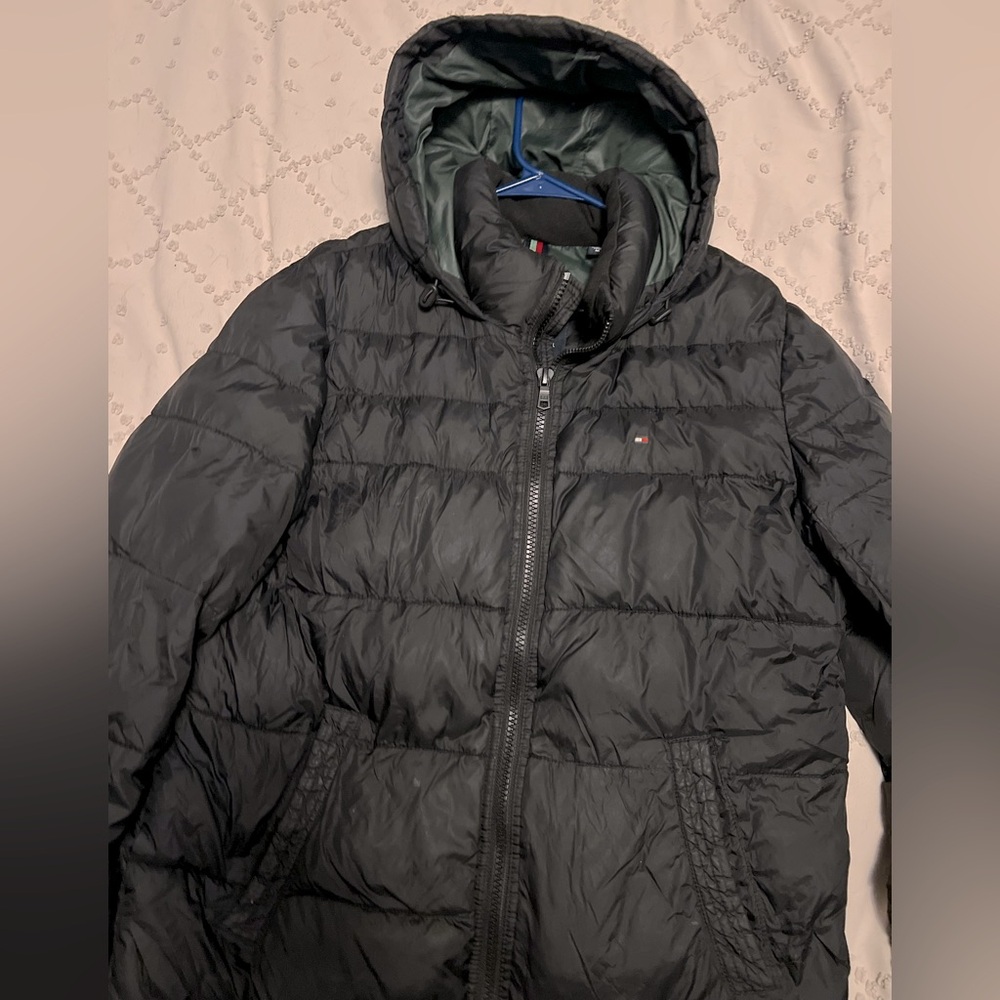 Tommy Hilfiger Mens Black Puffer Jacket